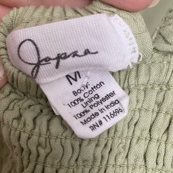 Green Cotton Sundress - Picture 3 of 3